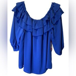 Vince Camuto ruffle top size L
